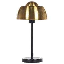 Lampa stołowa metalowa złota z czarnym SENETTE