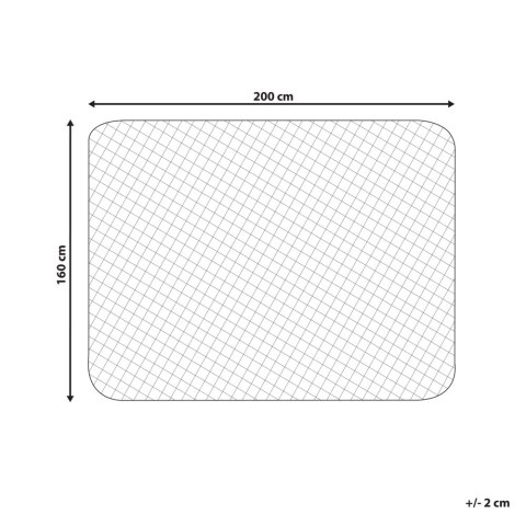 Ochraniacz na materac bawełniany 160 x 200 cm ALMANZOR