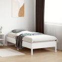 VidaXL Rama łóżka, biała, 90x190 cm, lite drewno sosnowe
