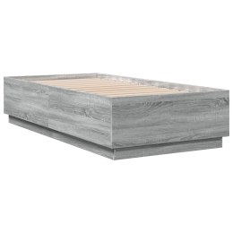Rama łóżka, szary dąb sonoma, 75x190cm, materiał drewnopochodny Lumarko!