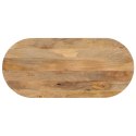 Blat stołu, 100x40x2,5 cm, owalny, lite drewno mango Lumarko!