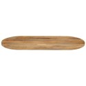 Blat stołu, 100x40x2,5 cm, owalny, lite drewno mango Lumarko!