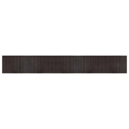 VidaXL Dywan prostokątny, ciemnobrązowy, 70x500 cm, bambusowy