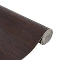VidaXL Dywan prostokątny, ciemnobrązowy, 80x100 cm, bambusowy