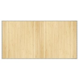 VidaXL Dywan prostokątny, jasny naturalny, 100x200 cm, bambusowy