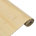VidaXL Dywan prostokątny, jasny naturalny, 70x400 cm, bambusowy