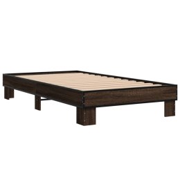 VidaXL Rama łóżka, brązowy dąb, 90x190 cm, materiał drewnopochodny