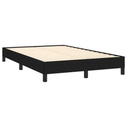 VidaXL Rama łóżka, czarna, 120x190 cm, obita tkaniną