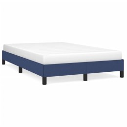 VidaXL Rama łóżka, niebieska, 120x190 cm, obita tkaniną