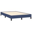 Rama łóżka, niebieska, 120x190 cm, obita tkaniną Lumarko!