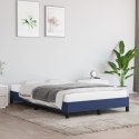 Rama łóżka, niebieska, 120x190 cm, obita tkaniną Lumarko!