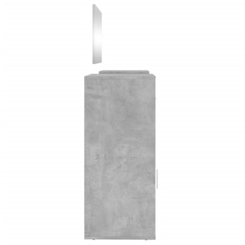 4-częściowy zestaw mebli z toaletką, szarość betonu Lumarko!