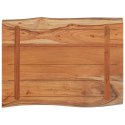 Blat do stołu, 80x60x2,5 cm, drewno akacjowe, naturalna krawędź Lumarko!