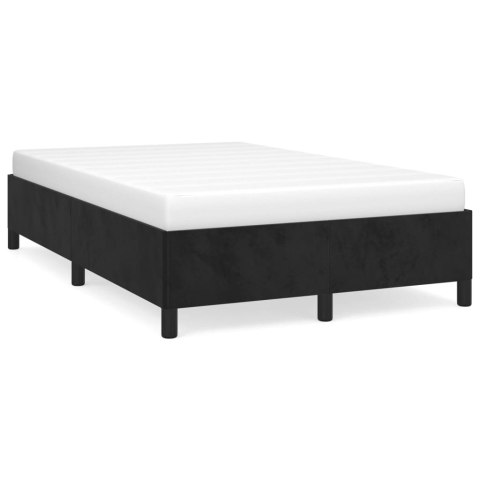 Rama łóżka, czarna, 120x190 cm, aksamitna Lumarko!