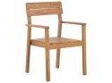 Zestaw 6 krzeseł ogrodowych drewno akacjowe FORNELLI Lumarko!