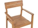 Zestaw ogrodowy drewno akacjowe stół i 6 krzeseł FORNELLI Lumarko!