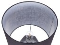 Lampa stołowa ceramiczna srebrna SELJA