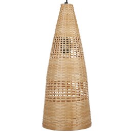 Lampa wisząca bambusowa jasne drewno SUAM