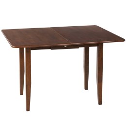 Stół do jadalni rozkładany 90/120 x 60 cm ciemne drewno MASELA