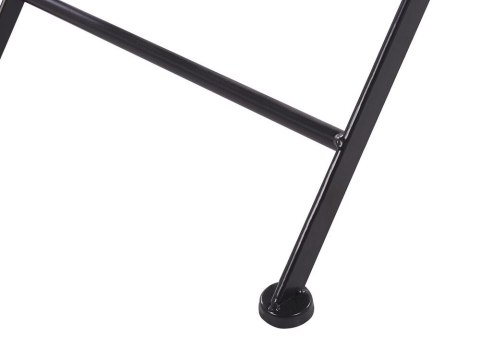 Zestaw 2 krzeseł ogrodowych metalowy czarny CARIATI