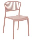 Zestaw 4 krzeseł do jadalni różowy GELA