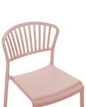 Zestaw 4 krzeseł do jadalni różowy GELA Lumarko!