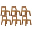 Zestaw 6 krzeseł ogrodowych drewno akacjowe LIVORNO Lumarko!
