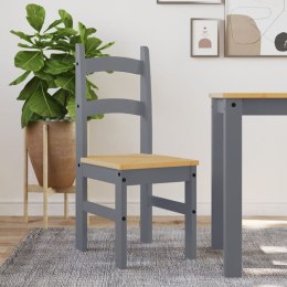 Krzesła stołowe, 2 szt., szare, 40x46x99 cm, drewno sosnowe Lumarko!