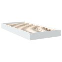 VidaXL Rama łóżka, biała, 75x190 cm, materiał drewnopochodny
