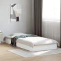 VidaXL Rama łóżka, biała, 75x190 cm, materiał drewnopochodny