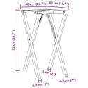 VidaXL Nogi do stołu, w kształcie litery X 40x40x73 cm, żeliwo