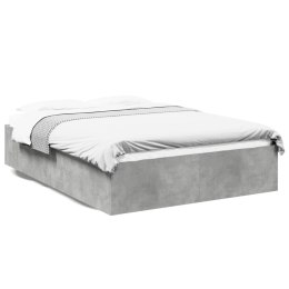 VidaXL Rama łóżka, szarość betonu, 120x200 cm, materiał drewnopochodny
