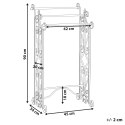 Stojak na ręczniki 45 x 90 cm szary CHILLAN