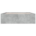 Rama łóżka, szarość betonu, 150x200 cm, materiał drewnopochodny Lumarko!