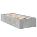 Rama łóżka, szarość betonu, 90x190 cm, materiał drewnopochodny Lumarko!