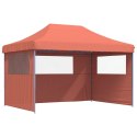 Namiot imprezowy typu pop-up z 3 ściankami, terakotowy Lumarko!