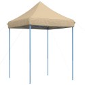VidaXL Składany namiot imprezowy typu pop-up, beżowy, 200x200x306 cm