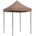 Składany namiot imprezowy typu pop-up, brązowy, 200x200x306 cm Lumarko!