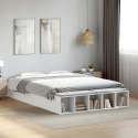 VidaXL Rama łóżka, biała, 160x200 cm, materiał drewnopochodny