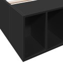 VidaXL Rama łóżka, czarna, 100x200 cm, materiał drewnopochodny