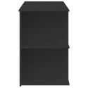 VidaXL Biurko, czarne, 140x50x75 cm, materiał drewnopochodny