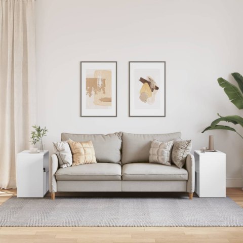 Stoliki boczne, 2 szt., białe, 50x30x50 cm Lumarko!