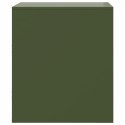 VidaXL Szafki nocne, 2 szt., zielone, 34,5x39x44 cm, stal