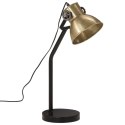 VidaXL Lampa stołowa, 25 W, antyczny mosiądz, 17x17x60 cm, E27