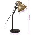 Lampa stołowa, 25 W, antyczny mosiądz, 17x17x60 cm, E27 Lumarko!