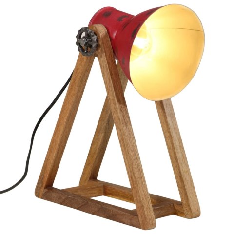 VidaXL Lampa stołowa, 25 W, postarzany czerwony, 30x17x40 cm, E27