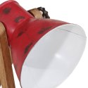 VidaXL Lampa stołowa, 25 W, postarzany czerwony, 30x17x40 cm, E27