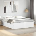 Rama łóżka, biała, 200x200 cm, materiał drewnopochodny Lumarko!