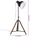 VidaXL Lampa stojąca, 25 W, czarna, 75x75x90-150 cm, E27