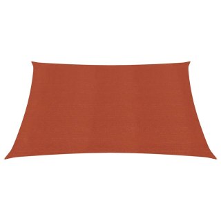Żagiel przeciwsłoneczny, 160 g/m², terakotowy, 2,5x2,5 m, HDPE